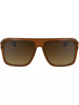 Victoria Beckham Eyewear солнцезащитные очки-пилоты, коричневый