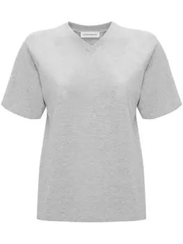 Victoria Beckham футболка Football из органического хлопка, серый