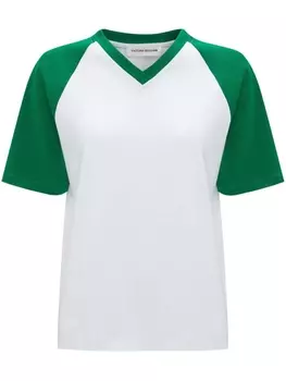 Victoria Beckham футболка Football из органического хлопка, белый