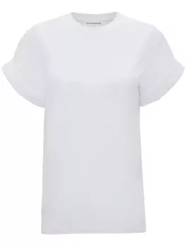 Victoria Beckham футболка из органического хлопка с круглым вырезом, белый