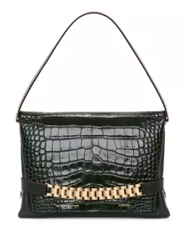 Victoria Beckham клатч Chain Pouch, зеленый