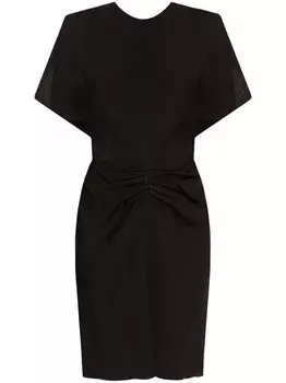 Victoria Beckham мини-платье со сборками, черный