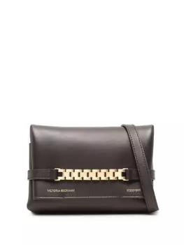 Victoria Beckham мини-сумка через плечо Chain Pouch, коричневый