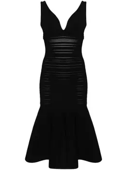 Victoria Beckham платье без рукавов Frame Detail, черный