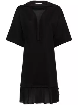 Victoria Beckham платье-футболка мини, черный