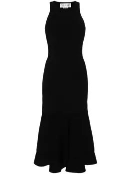 Victoria Beckham платье из эластичной ткани, черный