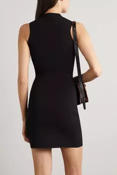 VICTORIA BECKHAM платье мини VB Body из эластичного трикотажа, черный
