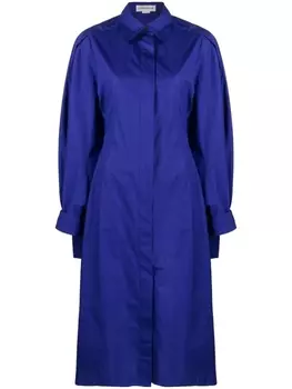 Victoria Beckham платье-рубашка с длинными рукавами, фиолетовый