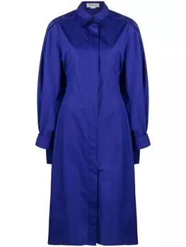 Victoria Beckham платье-рубашка с длинными рукавами, фиолетовый