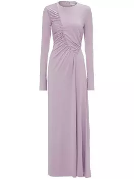 Victoria Beckham платье с рюшами, фиолетовый