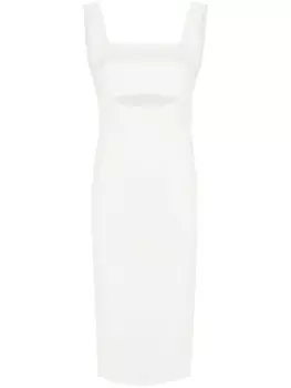 Victoria Beckham платье с вырезом, белый