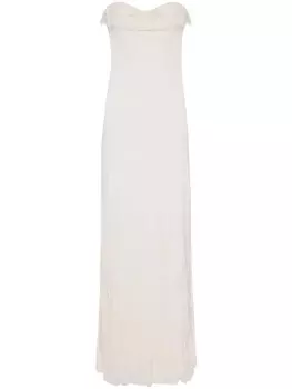 Victoria Beckham платье в стиле корсета, белый