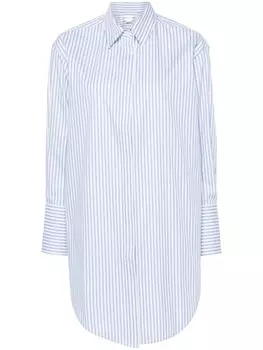 Victoria Beckham полосатая рубашка из органического хлопка, синий
