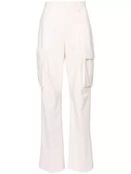 Victoria Beckham прямые брюки карго, розовый