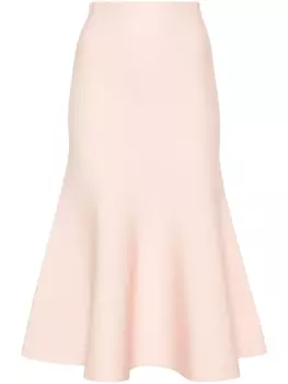 Victoria Beckham расклешенная юбка VB Body, розовый