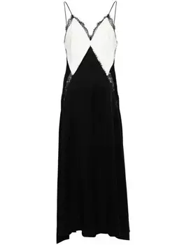 Victoria Beckham расклешенное макси-платье, черный