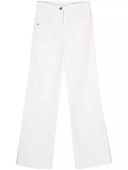 Victoria Beckham расклешенные джинсы Alina с завышенной талией, белый