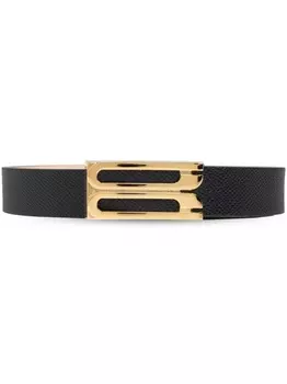 Victoria Beckham ремень с пряжкой-логотипом, черный