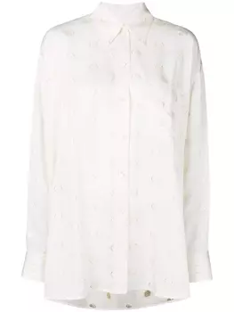 Victoria Beckham рубашка оверсайз, белый