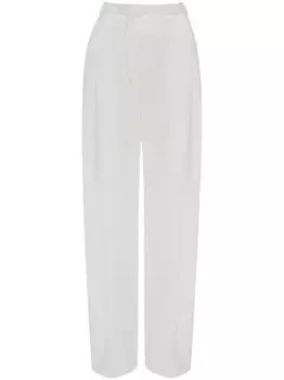 Victoria Beckham широкие брюки с завышенной талией, белый