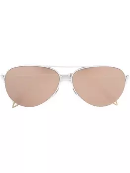 Victoria Beckham солнцезащитные очки-пилоты, белый
