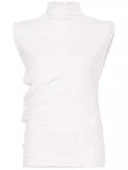 Victoria Beckham топ в рубчик, белый