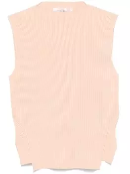 Victoria Beckham топ в рубчик, розовый