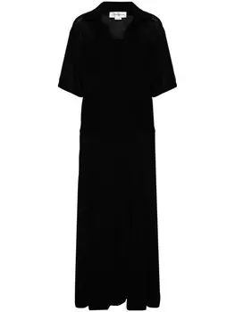 Victoria Beckham трикотажное платье со вставками, черный