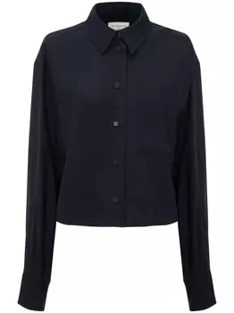 Victoria Beckham укороченная рубашка, синий