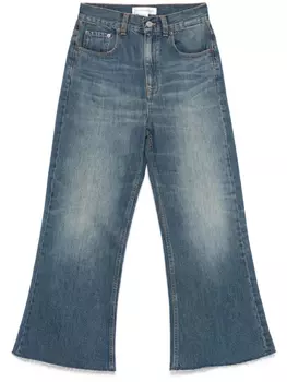 Victoria Beckham укороченные джинсы, синий