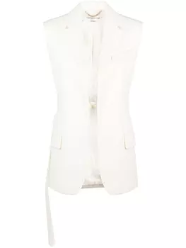 Victoria Beckham жакет без рукавов, нейтральный цвет
