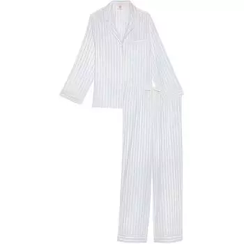 Victoria's Secret 24 Big Show Collection THE MIX Пижамный комплект женский, сине-белые полоски