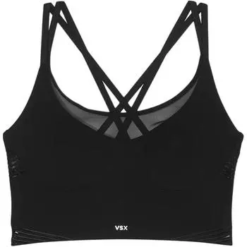 Victoria's Secret Бюстгальтер VSX Elevate Refined Contours Longline/Black Bra для женщин, черный