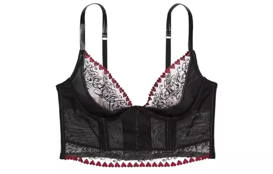 Victoria's Secret Бюстгальтер женский розовый с принтом