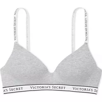 Victoria's Secret Футболка Lightly Lined Wireless Bra / Женский бюстгальтер Heather Grey Gray