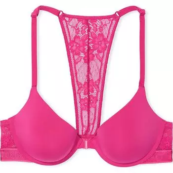 Victoria's Secret Футболка с легкой подкладкой, хлопковый бюстгальтер-полуторка/женский бюстгальтер Luscious Rose, розовый