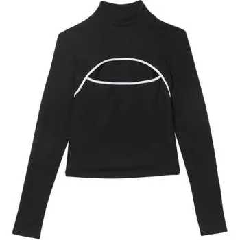 Victoria's Secret Футболка женская, черная, обычная