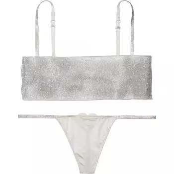 Victoria's Secret Комплект нижнего белья женский ярко-серый