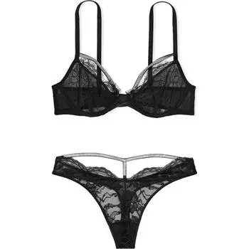 Victoria's Secret Комплект нижнего белья женский черный