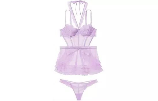 Victoria's Secret Комплект нижнего белья женский светло-фиолетовый