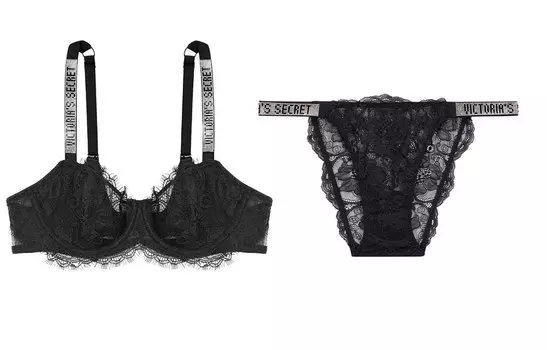 Victoria's Secret Комплект нижнего белья женский черный