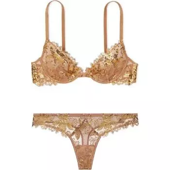 Victoria's Secret Комплект нижнего белья женский цвета хаки
