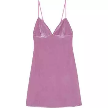 Victoria's Secret Ночная рубашка женская велюровая розовая