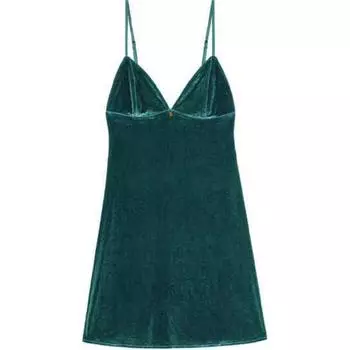 Victoria's Secret Ночная рубашка женская велюровая зеленая