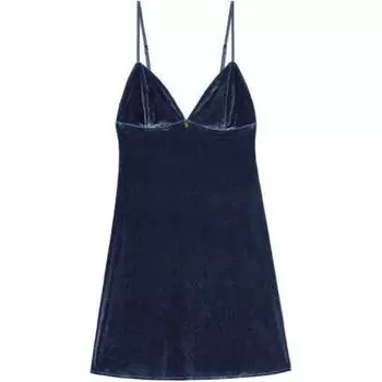 Victoria's Secret Ночная рубашка женская велюровая синяя