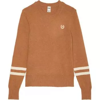 Victoria's Secret PINK Collegiate Knit Crewneck Sweater / Toffee Knitwear Women's Toffee