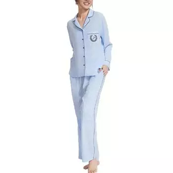 Victoria's Secret PINK Пижамный комплект женский, цвет «океанский синий»