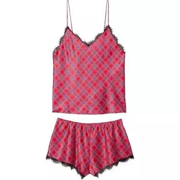 Victoria's Secret Пижамный комплект SEXY KI, женский, красная клетка