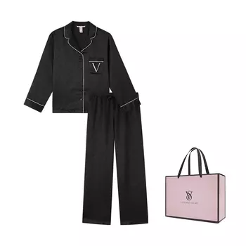 Victoria's Secret Пижамный комплект женский черный