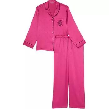 Victoria's Secret Пижамный комплект женский, нежно-розовый, жаккард с логотипом